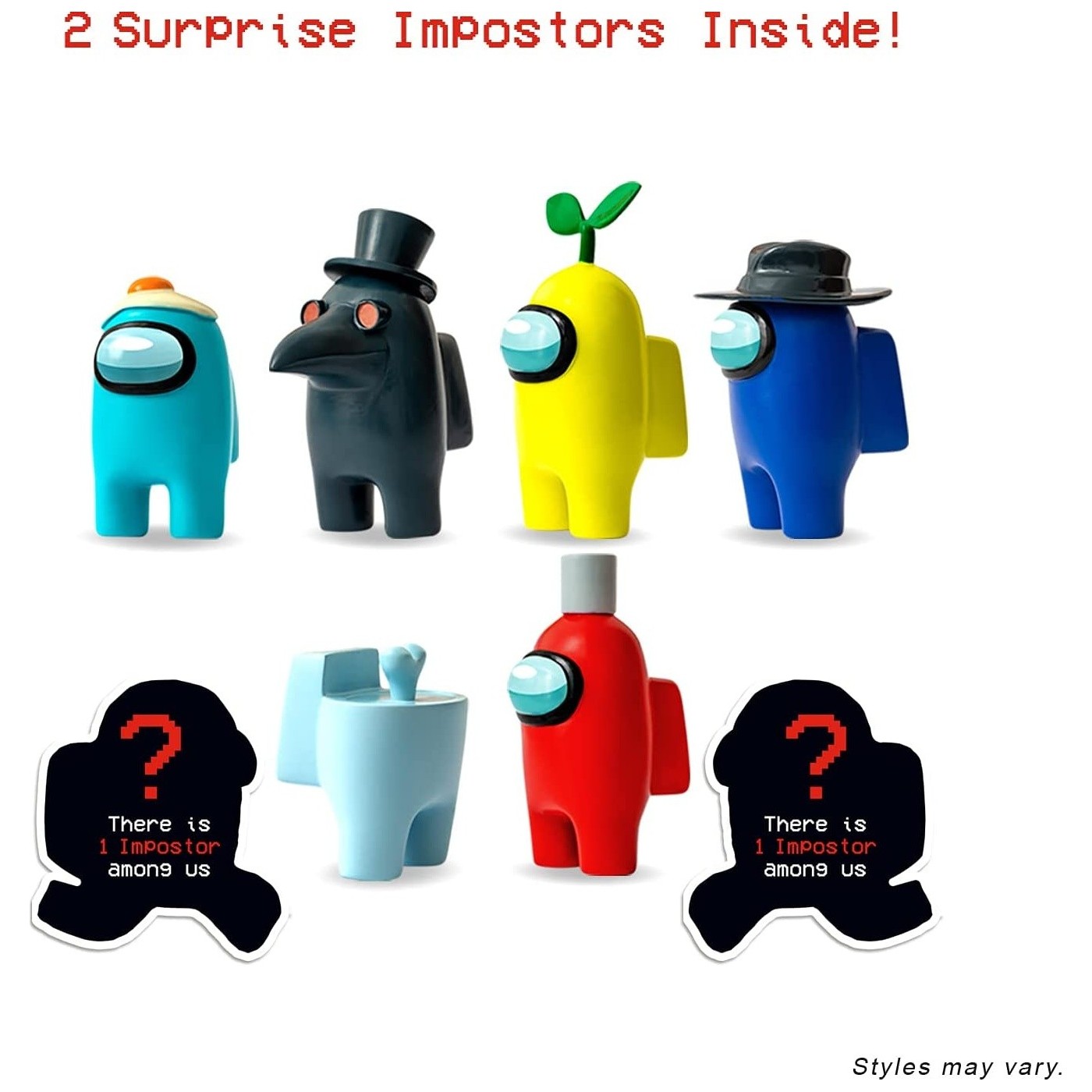 Among Us Crewmate Figures 8 Pack – Officiële Deluxe Box Met Verborgen Imposters En 5 Accessoires (Hoogte 4 Cm Among Us Crewmate Figures 8 Pack – Officiële Deluxe Box Met Verborgen Imposters En 5 Accessoires (Hoogte 4 Cm