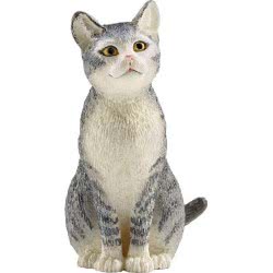 Schleich Cat Sitting Toy Figure 13771 4059433025629