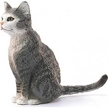 Schleich Cat Sitting Toy Figure 13771 4059433025629