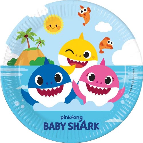 PROCOS Πιάτα Μεγάλα Baby Shark FCS Next Generaration Nickelodeon 23Cm - 8Τμχ 093459 5201184934593