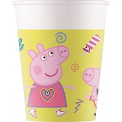 PROCOS Ποτήρια Χάρτινα Pappa Pig Hasbro PEFC 200Ml - 8Τμχ 093471 5201184934715