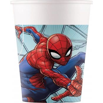 PROCOS Ποτήρια Χάρτινα Spiderman Team Up FSC Next Generation Marvel 200Ml - 8Τμχ 093468 5201184934685