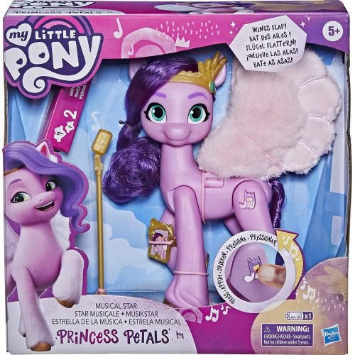 Hasbro My Little Pony A New Generation Film Musical Princess Petals 15 Cm Pony That Plays Music F1796 5010993837038