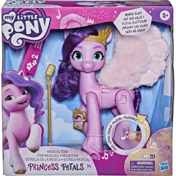 Hasbro My Little Pony A New Generation Film Musical  Princess Petals – 15-Cm Pony Toy That Plays Music For Children 5 And Up F17