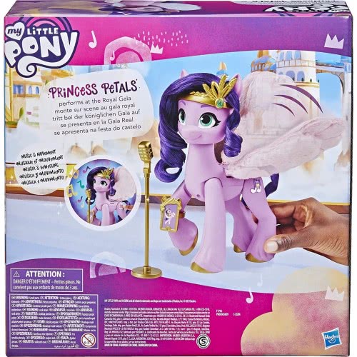 Hasbro My Little Pony A New Generation Film Musical  Princess Petals – 15-Cm Pony Toy That Plays Music For Children 5 And Up F17