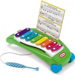 Little Tikes Tap A Tune Xylophone Plays Any Tune Ideal First Instrument Doubles As Pull Toy Promotes Hand-Eye Coordinatio LTT210
