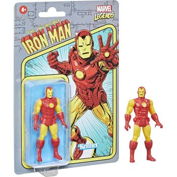 Hasbro Marvel Legends 3.75-Inch Scale Retro 375 Collection Iron Man Action Figure Toy F2648 / F2656 5010993848911