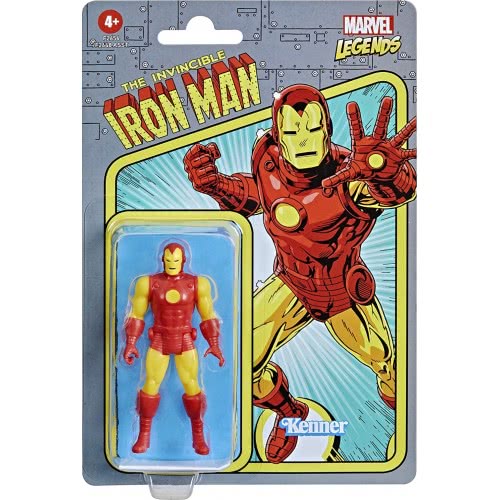 Hasbro Marvel Legends 3.75-Inch Scale Retro 375 Collection Iron Man Action Figure Toy F2648 / F2656 5010993848911