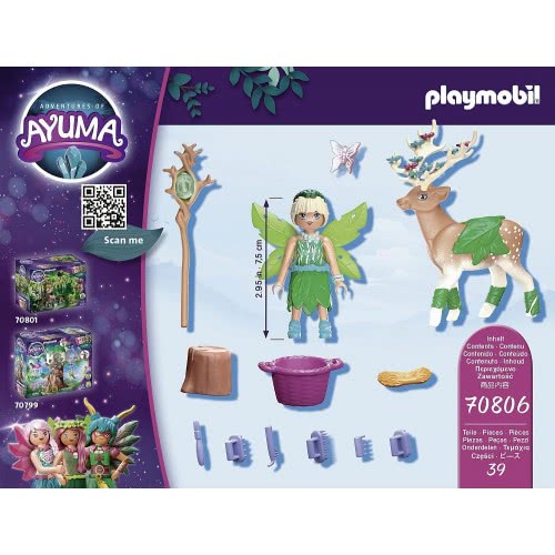 Playmobil Adventures Of Ayuma Forest Fairy Με Μαγικό Ζωάκι 70806 4008789708069
