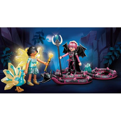 Playmobil Adventures Of Ayuma Crystal Fairy And Bat Fairy Και Μαγικά Ζωάκια 70803 4008789708038