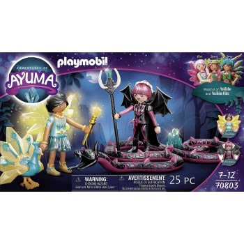 Playmobil Adventures Of Ayuma Crystal Fairy And Bat Fairy With Soul Animal, For Ages 7+ 70803 4008789708038