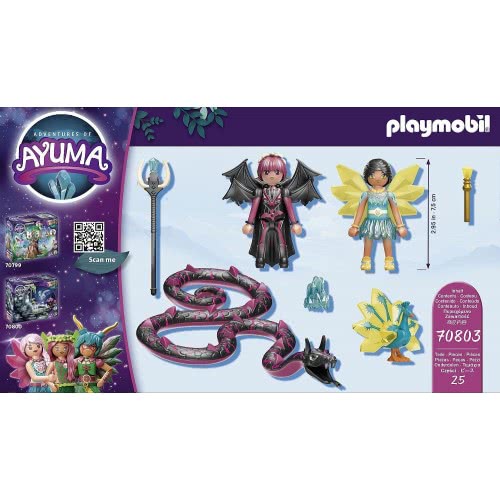 Playmobil Adventures Of Ayuma Crystal Fairy And Bat Fairy Και Μαγικά Ζωάκια 70803 4008789708038