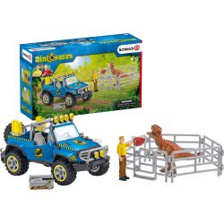 Schleich Off-Road Vehicle With Dino Outpost Dinosaurs 41464 4059433266442