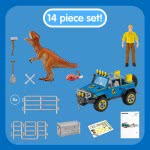 Schleich Off-Road Vehicle With Dino Outpost Dinosaurs 41464 4059433266442