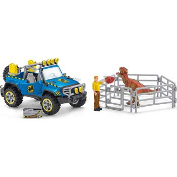 Schleich Off-Road Vehicle With Dino Outpost Dinosaurs 41464 4059433266442