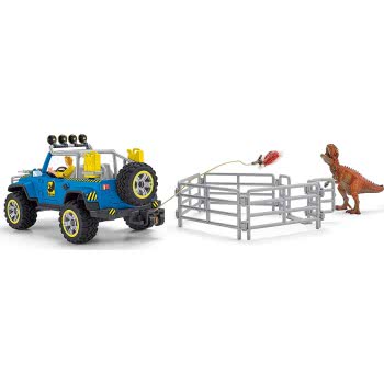 Schleich Off-Road Vehicle With Dino Outpost Dinosaurs 41464 4059433266442
