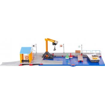siku World Non-Powered Λιμάνι Με Πλοιάριο Και Εξοπλισμό 5512 4006874055128