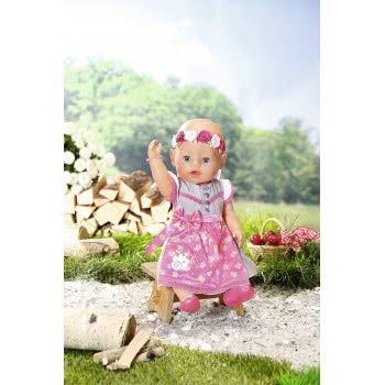 MGA Entertainment Baby Born Soft Touch Dirndl Girl Doll With Lifelike Functions 43 Cm 827451 4001167827451