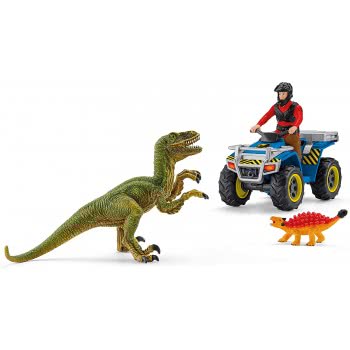 Schleich Quad Escape From Velociraptor 41466 4059433014333