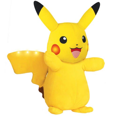 Jazwares Pokemon Λούτρινο 25Cm Με Ήχο Και Φως Pikachu JW000105 889933978347