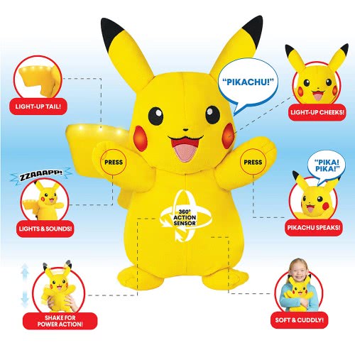 Jazwares Pokemon Plush 25Cm Pikachu JW000105 889933978347