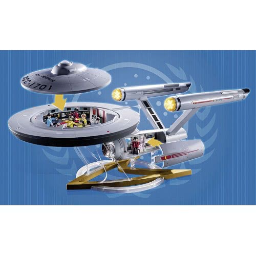 Playmobil Star Trek U.S.S. Enterprise Ncc-1701, Ar App, Light Effects And Original Sounds 70548 4008789705488
