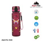 AlpinTec Water Canteen Kids 500Ml Rasberry Butterfly C-500RS-BU 4891833450379