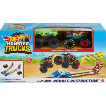 Mattel Hot Wheels Monster Truck Double Catastrophic Game 3 Σε 1 GYC80 887961968514