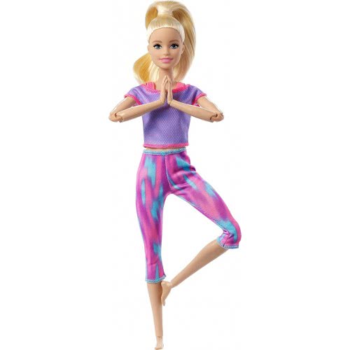 Mattel Barbie Νέες Αμέτρητες Κινήσεις Purple Dye Pants Blonde Doll FTG80 / GXF04 887961954951