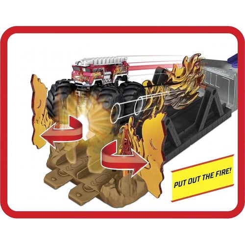 Mattel Hot Wheels Monster Trucks Hero Play Fire Through GYL09 / GYL12 887961974768