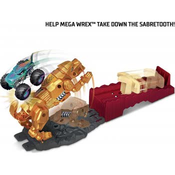 Mattel Hot Wheels Monster Trucks Hero Play Sabretooth Showdown GYL09 / GYL10 887961974744