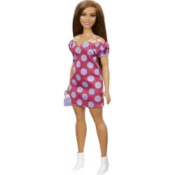 Mattel Barbie Fashionistas 171 Με Ροζ Πουά Φόρεμα FBR37 / GRB62 887961900354