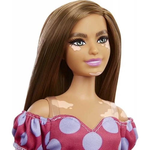 Mattel Barbie Fashionistas 171 Με Ροζ Πουά Φόρεμα FBR37 / GRB62 887961900354