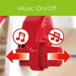 Hape My First Musical Walker Wooden Push Along Baby Walker Trainer With Music Box Και Activities E0383 6943478031104