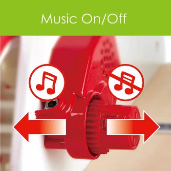 Hape My First Musical Walker Wooden Push Along Baby Walker Trainer With Music Box Και Activities E0383 6943478031104