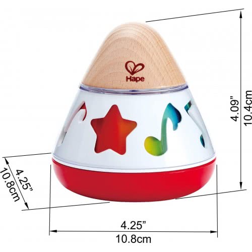 Hape Early Melodies Περιστρεφόμενο Κουτί Μουσικής - Ξύλινο Μουσικό Παιχνίδι E0332 6943478017719