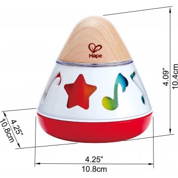 Hape Early Melodies Περιστρεφόμενο Κουτί Μουσικής - Ξύλινο Μουσικό Παιχνίδι E0332 6943478017719