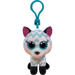 ty FOX AQUA CHEVRON PLUSH CLIP 8,5CM 1607-35249 008421352494