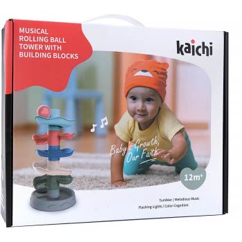Toys-shop Choice Kaichi Μουσικός Πύργος Με Μπαλάκια Και Τουβλάκια JM087909 6990521879091