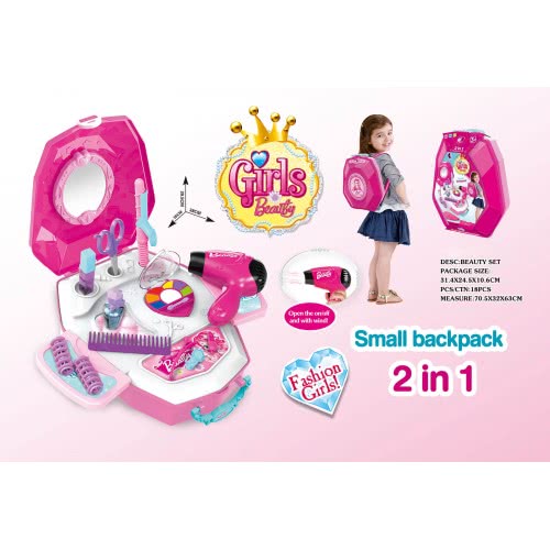 Toys-shop Choice Beauty Girls Small Backpack 2In1 Set JX048117 6990521481171