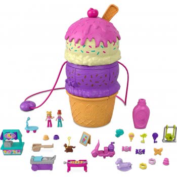 Mattel Polly Pocket Spin And Surprise Θέματα Παιδικής Χαράς, 3 Όροφοι, 25 Αξεσουάρ HBF14 / HBF15 887961986822