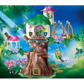 Playmobil Adventures Of Ayuma Community Tree With Fairies And Light Effects Toy For Ages 7+ 70799 4008789707994