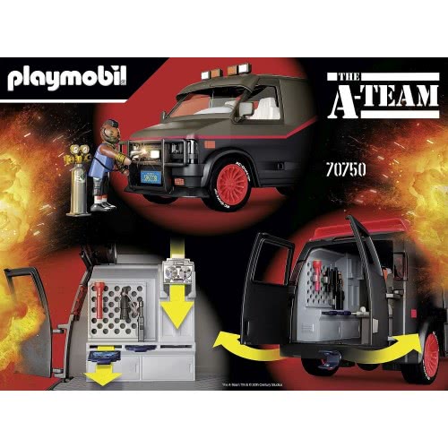 Playmobil The A-Team Van, Iconic Design, For A-Team Fans, Collectors And Children, Ages 5 – 99 70750 4008789707505
