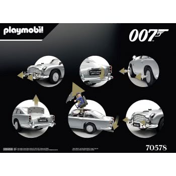 Playmobil James Bond Aston Min Db5 - Goldfinger Edition, For James Bond Fans, Collectors And Children Aged 5-99 70578 4008789705