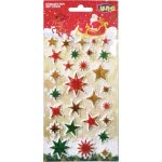 LUNA OFFICE Αυτοκόλλητα Χριστουγεννιάτικα 10X22ek Puffy Glitter 000621136 5205698449031