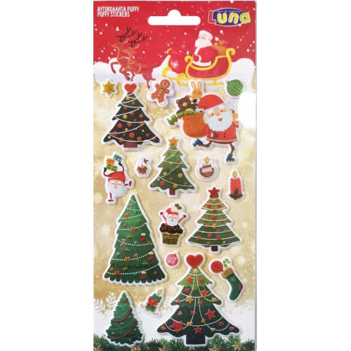 LUNA OFFICE Softs Christmas 10X22ek Puffy Glitter 000621136 5205698449031