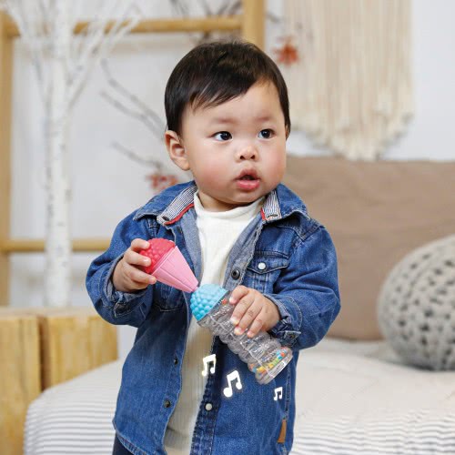 Lalaboom Educational Baby Toddler Rainstick And Beads 7 Pcs For 10-36 Months 1000-86163 4897067861639
