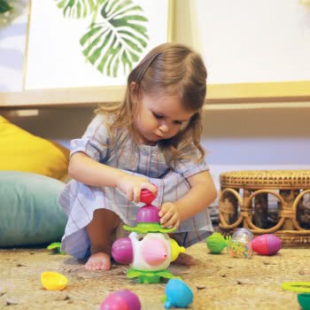Lalaboom Educational Baby Toddler Cube And Beads 9 Pcs For 10-36 Months 1000-86161 4897067861615