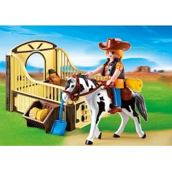 Playmobil Άλογο Rodeo Με Στάβλο 5516 4008789055163