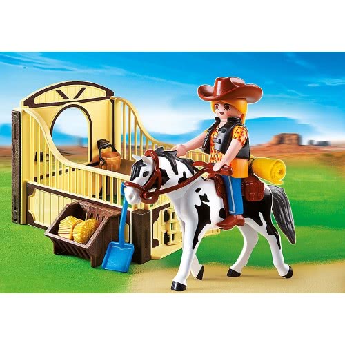 Playmobil Άλογο Rodeo Με Στάβλο 5516 4008789055163